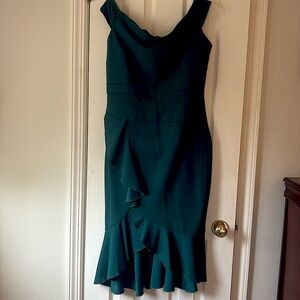 Emerald green cocktail dress